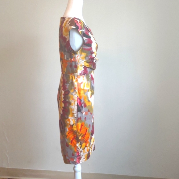Handmade form-fitting colorful unique versatile straight-cut dress. Size… - Picture 4 of 12